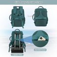 thumbnail image 7 of Dwelke Extra Large Travel Backpack for Women as Person Item Flight Approved, 40L Carry On Backpack, 17 Inch Laptop Backpack, Waterproof Backpack, Hiking Backpack, Casual Bag Backpack(Peacock Blue), 7 of 7