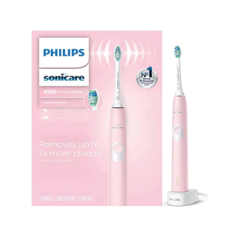 Philips Sonicare Protective Clean 4100 Sonic Electric Toothbrush HX6816/01 Pastel Pink