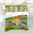 thumbnail image 5 of best fiends Themed Bed Sheet Set Three Piece Set 36x75 In ches Comfortable And Skin Friendly Unique Design Creating A Star Studded Night Home Gifts For Family Friends fans, 5 of 6