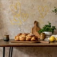 thumbnail image 4 of Pangda 4 Pieces Metal Heart Wall Art Decor Love Heart Wall Sign Ornaments for Bedroom Living Room Decoration(Gold), 4 of 12