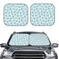 thumbnail image 2 of Balery 2 Piece Sea Turtle Car Windshield Sun Shade|Foldable Front Windshield Shade for Car Front Window for Most Sedans SUV Truck-, 2 of 7