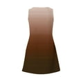 thumbnail image 7 of Summer Saving Dresses for Women Plus Size, Women's Summer Fashion Printing Pocket Sleeveless V-Neck Dress(Brown,L), 7 of 7