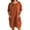 Orange, variant on Women's Casual Zip Front Tunic Dress, Short Sleeve A-Line Swing Dress with Pockets, Loose Fit Summer Shift Dress for Women Orange XL