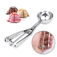 thumbnail image 1 of Maoww Ice Cream Spoon Stainless Steel Spring Handle Masher Cookie Scoop 6cm, 1 of 7