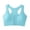 Light Blue, variant on Front Closure Wireless Bras for Women Yoga Racerback No Underwire Seamless Bralettes