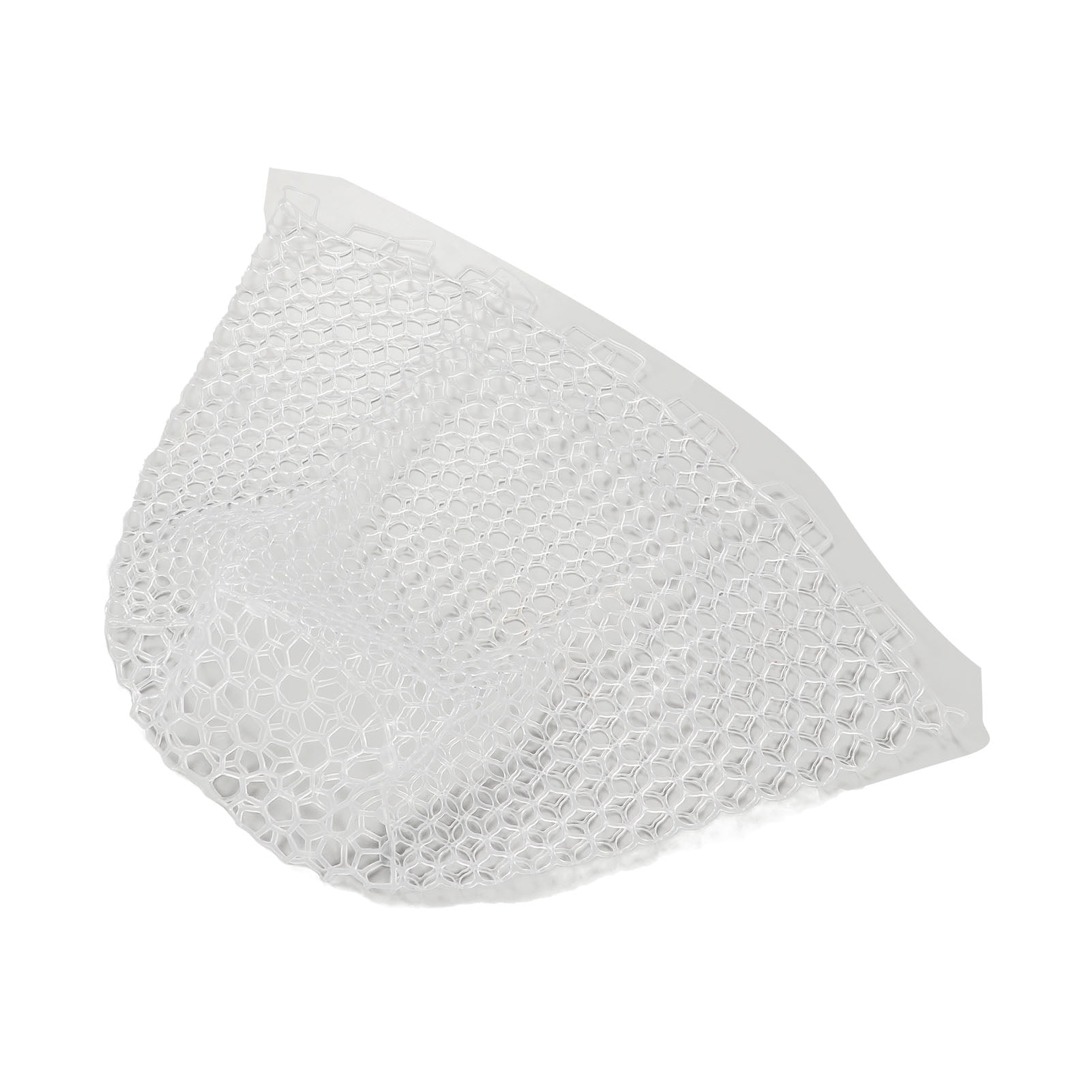 Suodoka Fishing Landing Net Replacement Transparent White Collapsible Rubber 21.7 Inches / 55 cm Deep Fly Fishing Net Wading Equipment for Angler