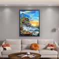 thumbnail image 2 of Hilo Algodón Bordado Punto Cruz Impreso 16CT Faro Marino 45x60cm, 2 of 9