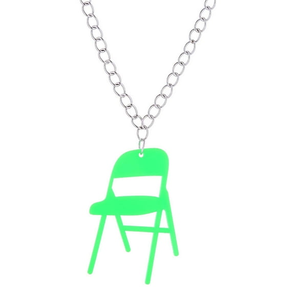 onlyliua Buscador de Regalos Collar de Silla Plegable, Collar de Silla Deportiva, Collar de Silla de Campaña, Collar de Silla Pequeña En Respaldo de Acrílico
