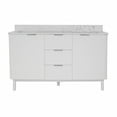 thumbnail image 6 of Utopia 60" Double Bathroom Vanity with White Cabinet and Engineered White Top, 6 of 6