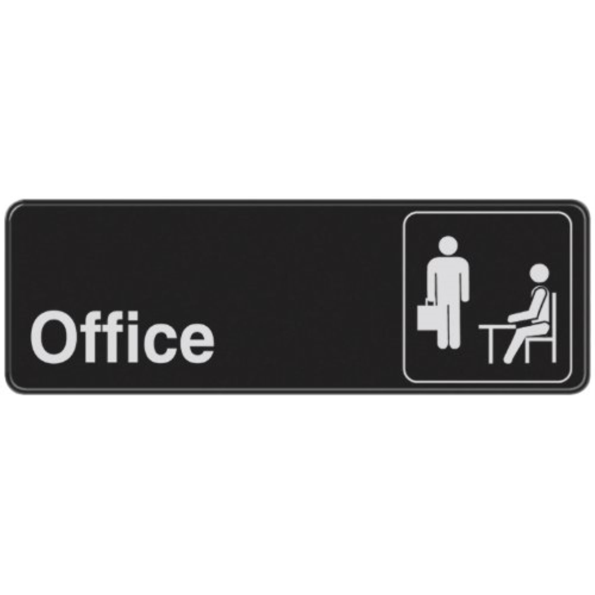 Details about   HUJIU The Office Sign Self-Adhesives Sign for Door or Wall 9 X 3 Inch Premium... 