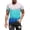 Blue, variant on Odeerbi Summer Graphic T-Shirts for Men Fashion 3D Printing Pattern Tops Short Sleeve Round Neck Blouse Blue