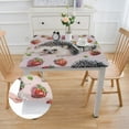 thumbnail image 2 of Acheng Hedgehog Strawberry Polka Dots Square Tablecloth 100% Polyester Fiber 40*40, 2 of 8