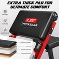 thumbnail image 5 of Preacher Curl Bench, Bicep Curl Machine with 70 LBS and Olympic Barbell, Tricep Workout Equipment for Home Gym, 5 of 10