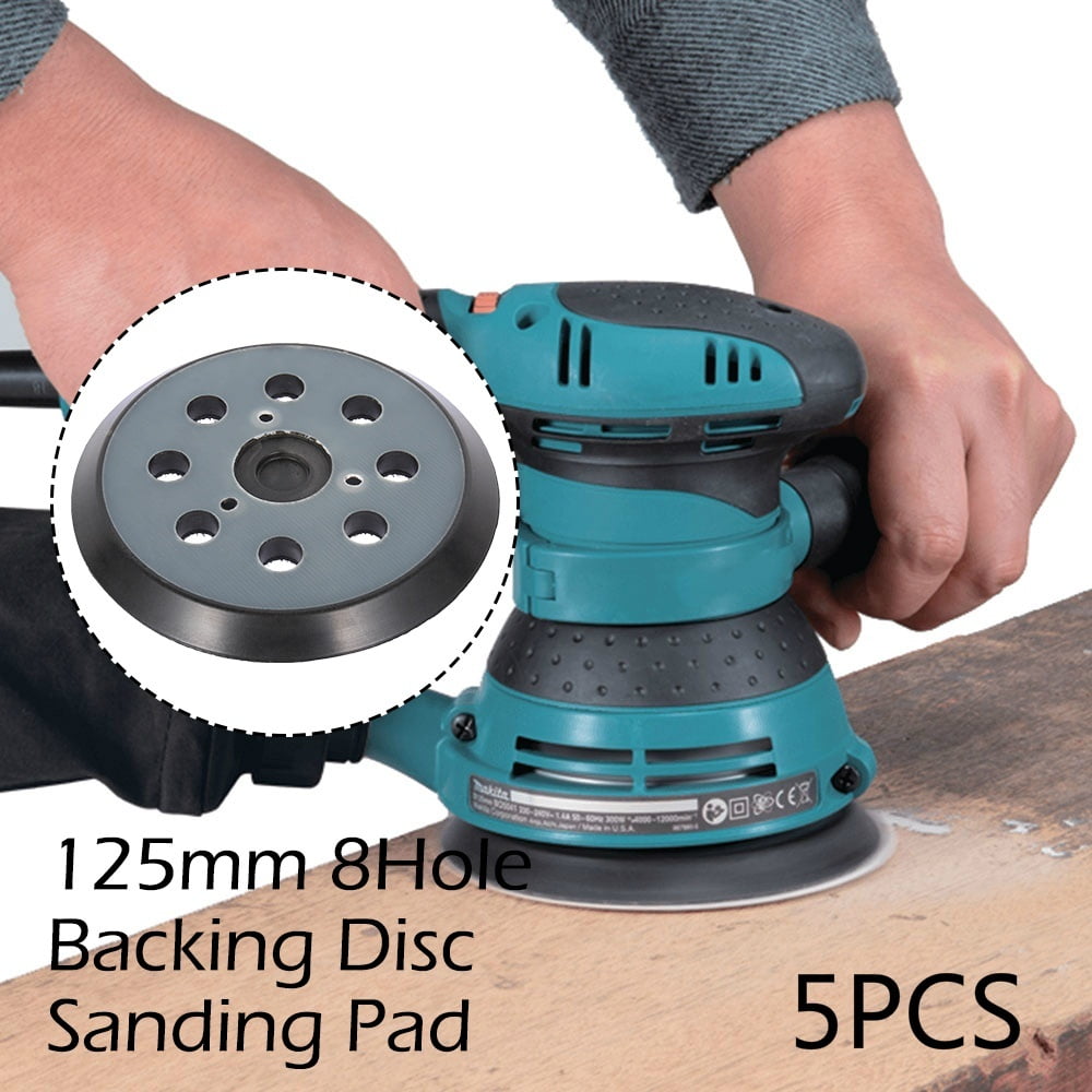 8 Holes Orbital Sander 2x 5 In Replacement Backing Pad  for Makita 