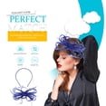thumbnail image 2 of WRISTBIQUE Hat for Tea Party Women Fascinator Hat Blue 1Pack 7.1X4.7in, 2 of 8