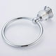 thumbnail image 3 of Crystal Towel Ring, Bathroom Hand Towel Holder Chrome Towel Rack Accessories Wall Mounted, Polished, 3 of 4