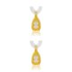 thumbnail image 3 of Yuarrent Cepillo de de mano de silicona para bebés Cepillo de de doble cara Accesorios portátiles para niños Boquilla de limpieza pequeña, amarillo S 2piezas, 3 of 6