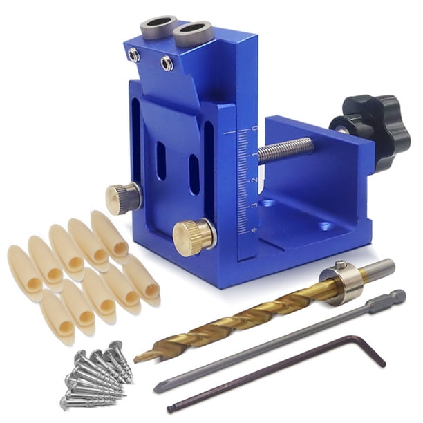 Kit de plantilla de espiga de orificio inclinado rápido Localizador de perforación Herramientas perforadoras Guías de carpintería Herramienta de ángulo de articulación Herramienta de carpintería