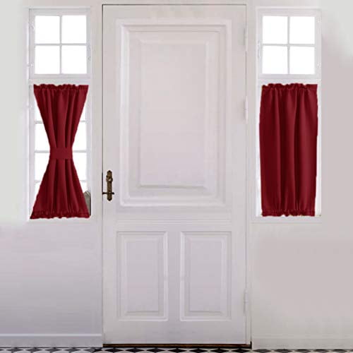 Aquazolax French Door Curtain Window Treatment - Blackout Thermal