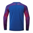 thumbnail image 2 of Sinleey Kids Boys Padded Soccer Goalkeeper Jersey Long Sleeve Quick Dry Football Shirts Basketball Red&Blue 26, 2 of 5
