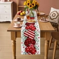 thumbnail image 2 of Valentine's Day Table Runner 108 Inches Long Farmhouse Dress Scarves, Red Strip Plaid Love Eucalyptus Watercolor Dining Tablerunner for Coffee Table/Kitchen Island/Party Décor, 13" x 108", 2 of 8