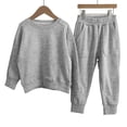 thumbnail image 3 of Gerichy Toddler Baby Boy Clothes Fall Winter Outfit, Baby Boys Outfit 2PCS Solid Color Baby Children's Casual Cotton Hoodie For Boys And Girls Long Pants Two Piece Set Baby Sports Suit Cute Outfits, 3 of 4