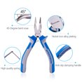 thumbnail image 3 of SPEEDWOX 5 inch Bent Long Nose Pliers Mini Curved Needle Nose Pliers for jewelry Making 45 Degrees Bent Chain Nose Fine Pliers Functional Micro Professional Tool with Spring Chrome Vanadium Steel, 3 of 8
