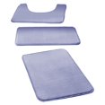 thumbnail image 3 of Baoblaze 3 Pieces Bathroom Rug Absorbent Bath Mat for Bathrooms Bedrooms Living Rooms light violet, 3 of 7