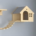 thumbnail image 4 of Villa Cat Bed, Wall-Type Cat Bed, Small Solid Wood Cat Wall Shelf A, 4 of 5