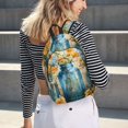 thumbnail image 6 of Naloa Rustic Blue Vase Blossoms Canvas Backpack for Men Women Rucksack Casual Travel Daypack College Tote Satchel Bookbag for Teens-Medium, 6 of 7