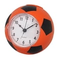 thumbnail image 1 of Reloj despertador con diseño de balón de fútbol, ​​reloj de mesa decorativo con pilas, decoración del hogar, reloj de fútbol de mesa para dormitorio y Naranja, 1 of 8