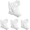 48Pcs White Gloves, 24 Pairs Soft Cotton Gloves， White Cotton Gloves are Used for Cosmetics, Jewelry Coin Inspection, Inspection Gloves, Service Gloves. Stretchable Moisturizing Gloves