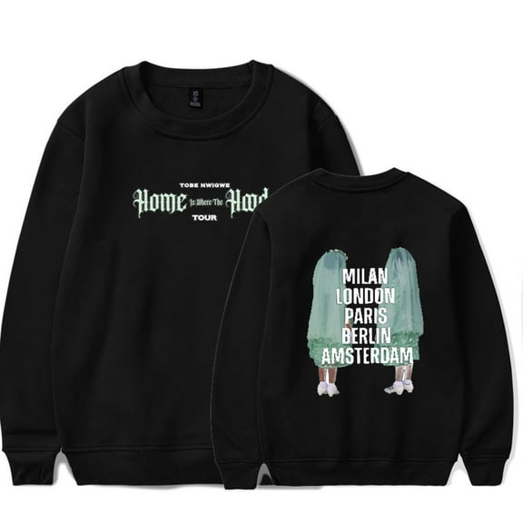 Tobe Nwigwe 2025 Home Is Where The Hood Is Tour crew neck sweatshirt Merch Long sleeve Fashion Casual Hooded Sweatshirts