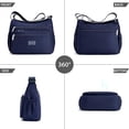 thumbnail image 4 of Women’s Crossbody Bag,RFID Purses for Women Fabric Nylon Multi Pocket Crossbody Bag Ladies Travel Handbag/Navy Blue, 4 of 8