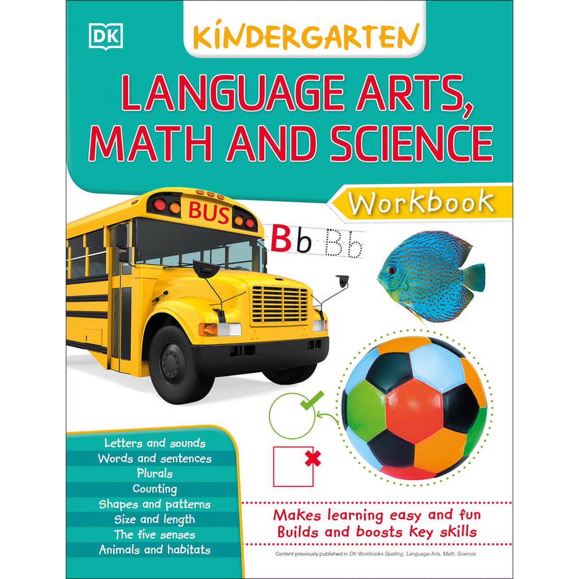 Language Arts Math and Science Kindergarten (DK Workbooks)