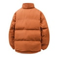 thumbnail image 4 of DDAPJ pyju Men's Sherpa Lined Puffer Jacket Winter Warm Quilted Coats Stand Collar Zip Up Jackets with Pockets Orange XL, 4 of 8