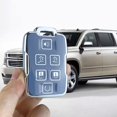 thumbnail image 4 of Key Fob Cover Compatible with Chevrolet Silverado 1500 2500HD 3500HD Tahoe Suburban Colorado Canyon GMC Sierra Yukon Keychain Case Holder Protector,Blue-single Set, 4 of 6
