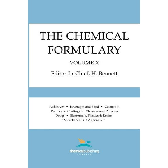 The Chemical Formulary, Volume 10 (Paperback)