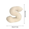 thumbnail image 3 of Qxpztk Letter Plush Pillow, Letter Hugging Throw Pillows, Decorative Throw Pillows for Bed Couch, Letter Pillows English Alphabet A to Z for Sofa Bedroom Living Room (S), 3 of 9