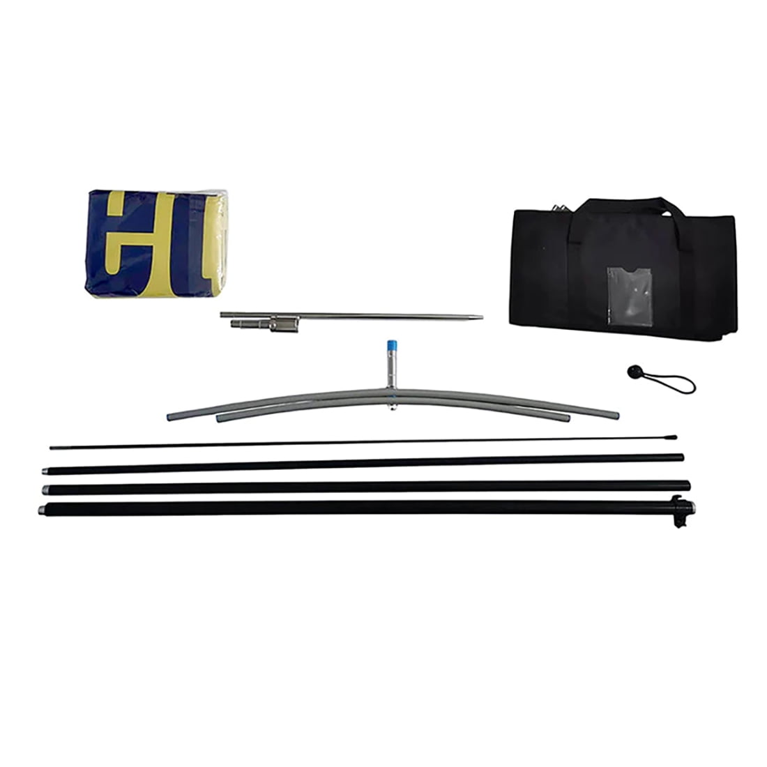 11.5ft / 3.5m Custom Feather Flag Kit with Poles Outside for Business