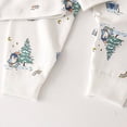 thumbnail image 4 of KPOPLK Boys Pajamas Long Sleeve Sleepwear Toddler Baby Trendy Graphic Print 2-Piece Pjs Set Comfy Light Blue Size 0-9 Months, 4 of 5