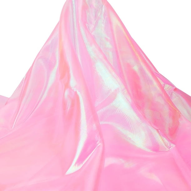 Tela de organza iridiscente transparente de 59 pulgadas de ancho, 11 yardas, precortada, sedosa y brillante.