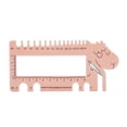 thumbnail image 2 of Medidor de agujas de tejer y ganchillo con forma de oveja, con cortahilos, para coser Rosa, 2 of 9