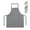 Grey Parallelogram, variant on UNIWELL 1pc Cooking Apron with 2 Pockets, Adjustable Breathable Chef Apron for Women