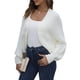 thumbnail image 2 of Cárdigans para Mujer, Cárdigan Corto Abierto por Delante, Suéter de Punto de Larga Tipo Murciélago, Top Tipo XL, 2 of 10