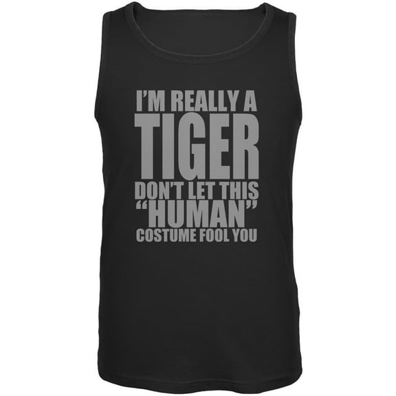 Halloween Human Tiger Costume Mens Tank Top