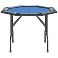 thumbnail image 4 of vidaXL Folding Poker Table Texas Holdem Table 8 Players Portable Casino Table, 4 of 13