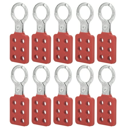 Red Lock Hasp, Tagout Hasp 6 Holes For Flammable And Explosive Places ...