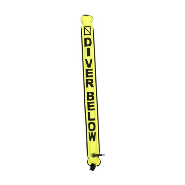Boya marcadora de superficie de buceo Tubo de buceo Conveniente Portátil Versátil Buceo Amarillo