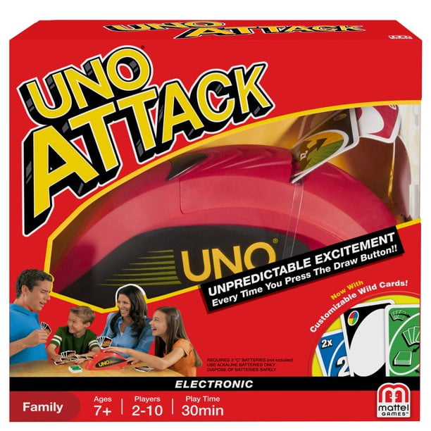 UNO ATTACK! Rapid Fire Card Game for 2-10 Players Ages 7Y+ - Walmart.com